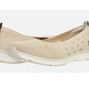 Skechers Be Cool in the Moment w/Air Cooled Memo0ry Foam Size 9 Natural Shoes